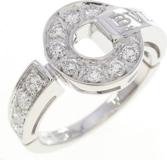 Bulgari Bvlgari Bvlgari White Gold (18K) Band Ring (Pre-Owned)