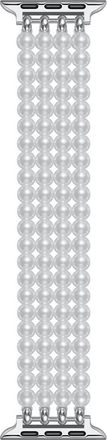 Posh Tech Ariel Imitation Pearl Apple Watch Bracelet Watchband in White at Nordstrom, Size 38 Mm