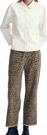 M&eacute;lissa Nepton Pansy Pant In Beige Animal Print