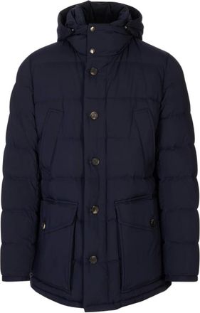Kiton Heren, Jassen, Blauw, Maat: XL
