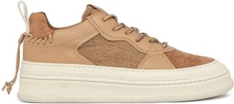 Buttero Circolo panelled sneakers - women - Leather - 40 - Neutrals