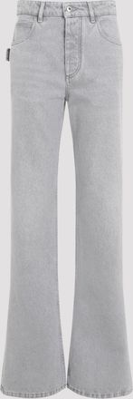 Bottega Veneta Womens Denim Pants - Light Grey Cotton - Size EU 40 (Womens)