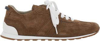 Brunello Cucinelli Zapatillas de ante Monili - Shoes - Mujer - Marr&oacute;n - 38 EU