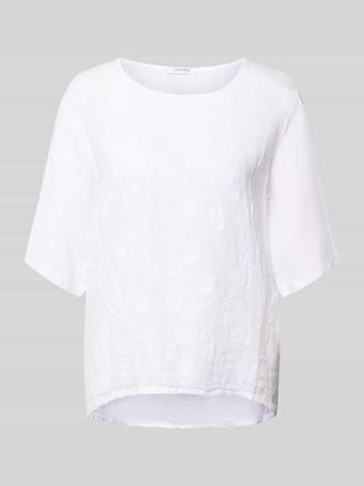 Zabaione Blusenshirt mit Stitchings Modell No44raa in Weiss, Gr&ouml;&szlig;e XXL