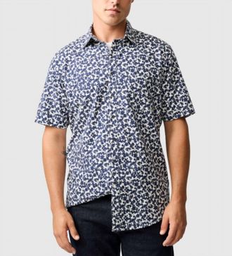 Rodd & Gunn Mens Jameison Bay Short Sleeve Shirt In Navy