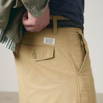Levi's XX Chino Authentic Relaxed Lightweight Shorts - Mens - 28X8 - Beige / Harvest Gold Twill
