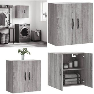 vidaXL Mobile Pensile Grigio Sonoma 60x31x60 cm in Legno Multistrato - Mobile da parete - Armadio da parete
