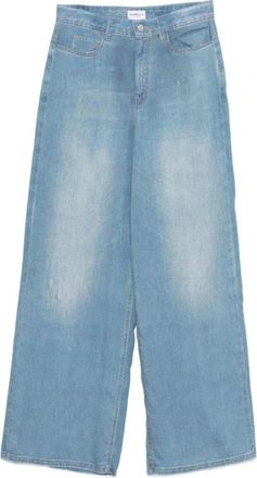 Marella Wide Jeans - Dames - Loose Fit Jeans - Blauw - L - Katoen - Jeans