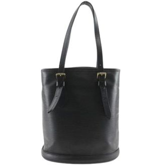 Louis Vuitton Pre-owned Bucket Bags, female, Black, Size: ONE SIZE Pre-owned Bucket PM Epi Tote Bag