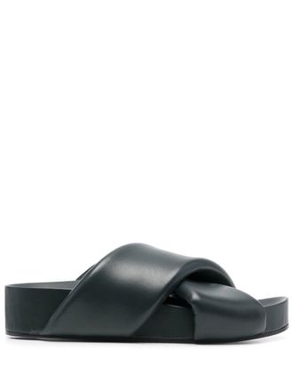 Jil Sander Sandalen met gekruiste bandjes - Groen