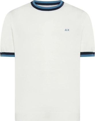 Sun 68 T-shirt - Heren - T-shirts - Wit - L - Tops