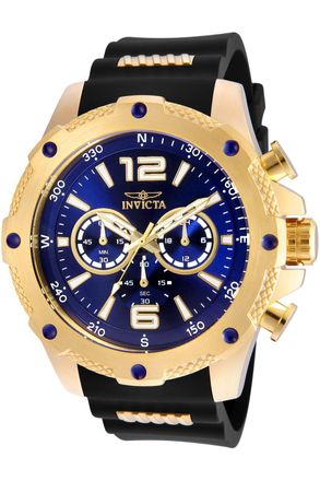 Invicta I-Force 19659 Heren Horloge - Quartz Uurwerk - Roestvrij Staal met blauwe Wijzerplaat - 50mm