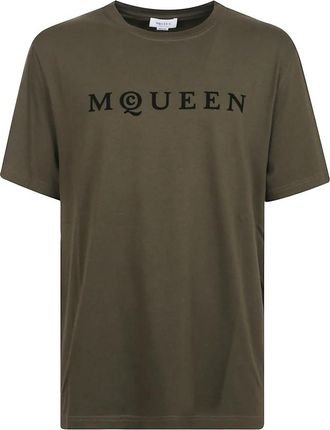 Alexander McQueen Casual Katoenen T-shirt - Heren - T-shirts - Groen - M - Katoen - Tops
