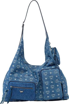 MCM Aren Multi-Shopper in Monogram Denim Jacquard in Blue at Nordstrom