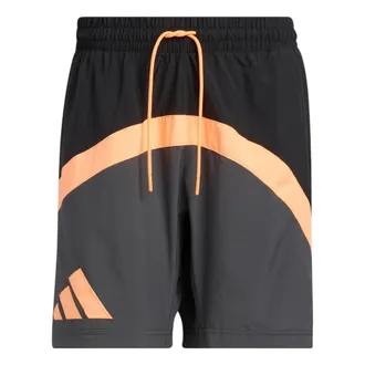 adidas Galaxy Stripe Logo Straight Shorts Grey IC1954