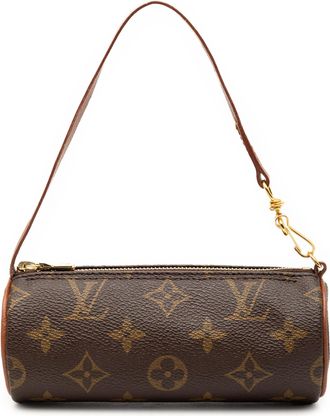 Louis Vuitton Pre-owned Womens Monogram Papillon Pochette - Dark Brown Textile - One Size