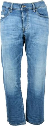 Diesel Blue Distressed Denim Shorts