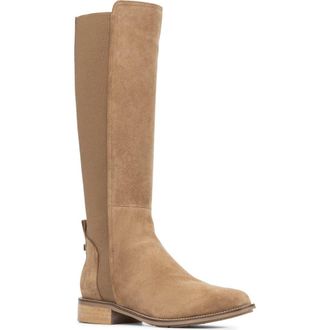 Aquatalia Nolita Weatherproof Knee High Boot in Champagne Suede at Nordstrom Rack, Size 6.5