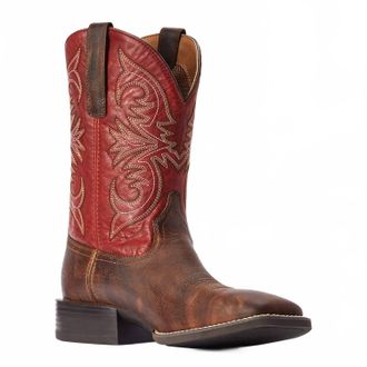 Ariat Mens Sport Pardner Western Boot In Matte Rebel Brown