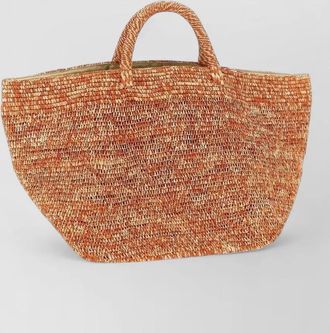 Ibeliv vanilla shoulder bag woven dual handles