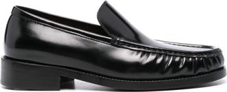 Acne Studios logo-debossed leather loafers - men - Calf Leather/Calf Leather/Calf Leather - 40 - Black
