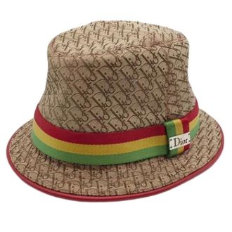 Dior Cappello Rastatrotter Pre-owned in tela e pelle - - Pre-owned - Donna - Beige - ONE SIZE