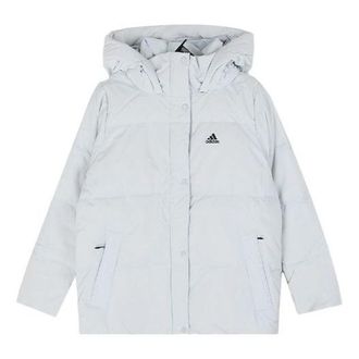 adidas (WMNS) adidas Down Jacket Asia Sizing Blue EH3983