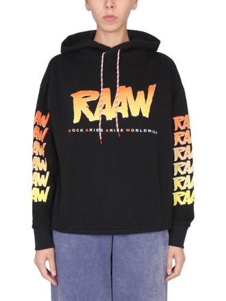 Aries Gradient Logo Print Sweatshirt