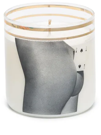 Seletti Two of Spades glass candle - unisex - Wax - One Size - Neutrals