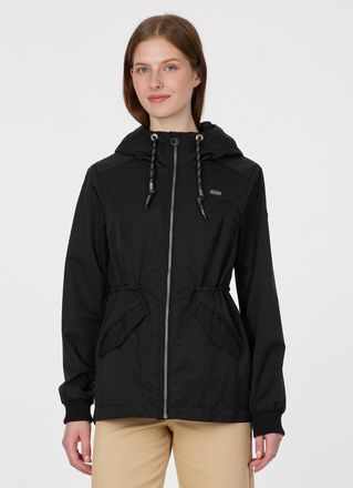 Ragwear Parka RAGWEAR DOWEY, Damen, Gr. XXL, schwarz, Web, Obermaterial: 100% Polyester, unifarben, Po-bedeckend, Jacken Parka, Wasserabweisend mit Taillenkor
