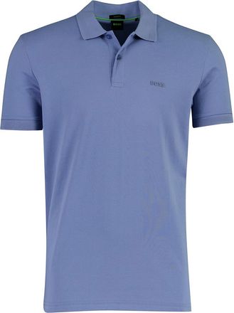 HUGO BOSS Poloshirt BOSS Green Regular Fit Pio blauw 2 knoops