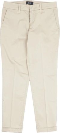 Fay Dames, Broeken, Beige, Maat: W26