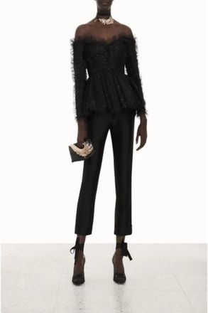 Zimmermann Womens Prima Off Shoulder Bodice In Black