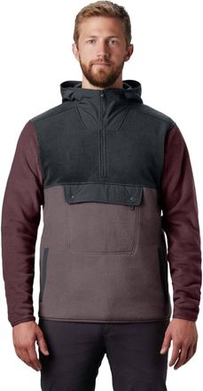 Mountain Hardwear Unclassic Fleece Pullover Jacket In Warm Ash