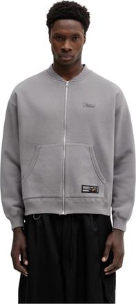 Neighborhood Plain Sweat Zip Jacket LS - Heren - Vesten met rits - Grijs - L - Katoen - Hoodies & sweatvesten
