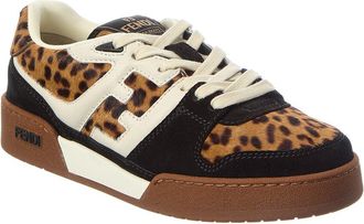 Fendi Fendi Match Haircalf & Suede Sneaker