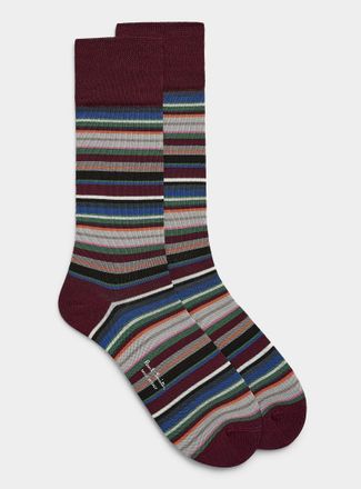 Paul Smith Mens Pinstriped dress socks