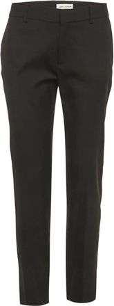 Saint Laurent Pantaloni dritti in lana - Nero