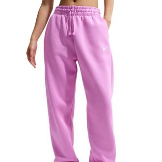 Nike Womens Phoenix HR OS Pants - Lt Magenta/Sail Size XXL