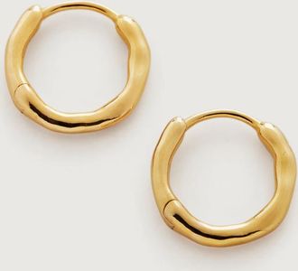 Monica Vinader Gold Siren Muse Huggie Earrings