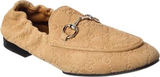 Gucci Jordaan Gg Suede Loafer