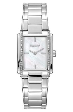 DKNY L 122 Bracelet Watch in White Mop at Nordstrom
