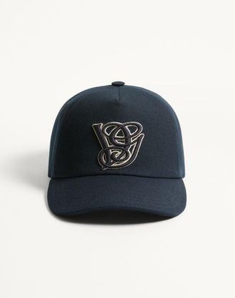 Valentino Garavani Valentino Garavani Cotton Baseball Cap With Embroidery Man BLUE 57