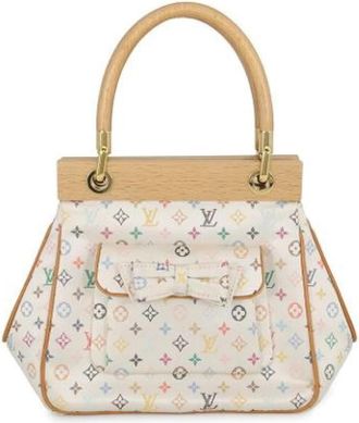 Louis Vuitton Pre-owned Vintage Satin Monogram Handtas - Dames - Vintage Handtas - Veelkleurig - ONE Size - Satijn - Vintage