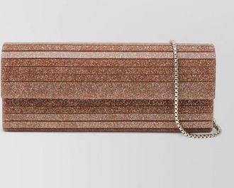 Jimmy Choo London sweetie clutch bag chain strap glitter