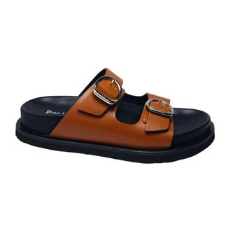 Pollini Schoenen, Dames, Bruin, 36 EU, Leer, sandali Pelle