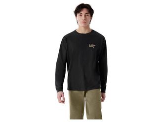 Arc'teryx Kragg Cotton Long Sleeve Mens Clothing 24K Black : 2XL