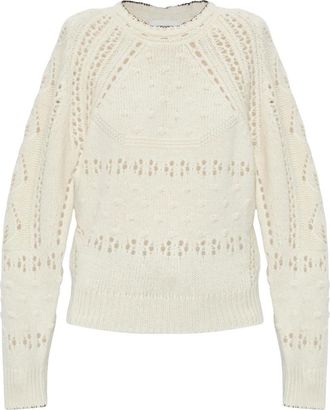 Isabel Marant Truien & Vesten, Dames, Wit, S, Katoen, Luce Sweater