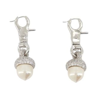 Vivienne Westwood Earrings, female, Gray, Size: ONE SIZE Lucille Large Earrings