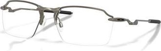 Oakley 57mm Rectangle optical glasses in Grey at Nordstrom
